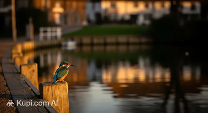 Kingfisher on the Quay
