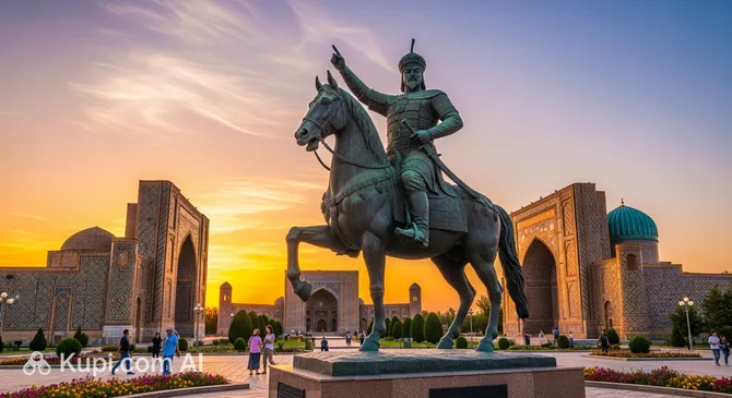 Amir Timur Statue