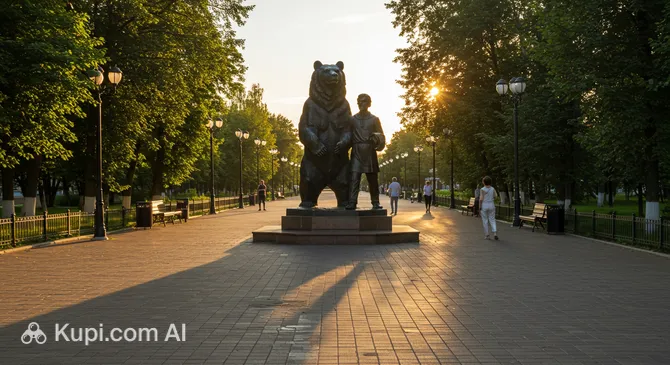 Monument to Athos and Uncle Kolya