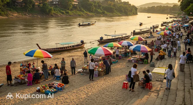 Chiang Rai River Beach