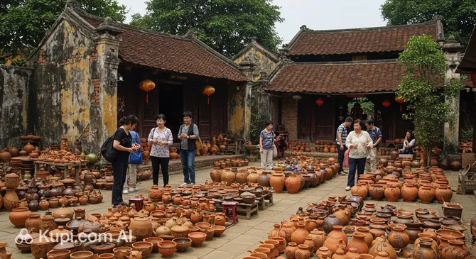 Bat Trang Pottery Village